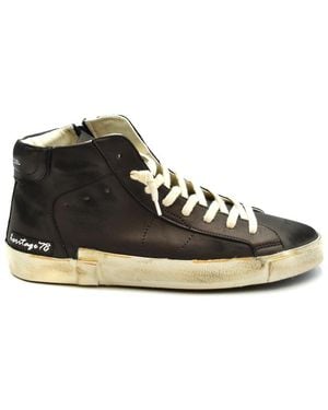 Philippe Model High-Top Leather Prhuhe02 Sneakers - Black