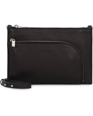 Rick Owens Leather Clutch - Black