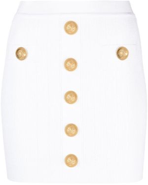 Balmain Short Skirts - White