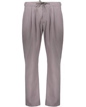 Herno Elegant Flared Pants With Adjustable Belt - Grey