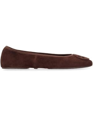 Tory Burch Reva Ballerinas - Brown