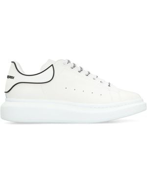 McQueen Leather Chunky Sneakers - White