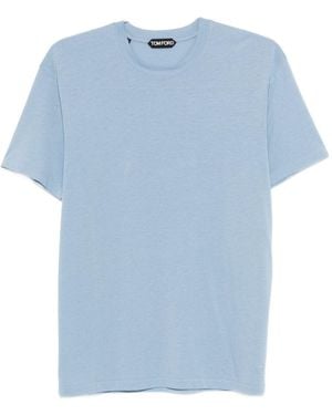 Tom Ford Crew Neck T Shirt - Blue