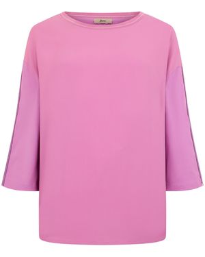 Herno Top With Three-Quarter Sleeves - Pink