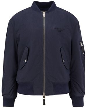 Givenchy Cotton Blend Bomber Jacket - Blue