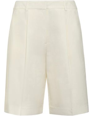 Calvin Klein Techno Fabric Bermuda-Shorts - White
