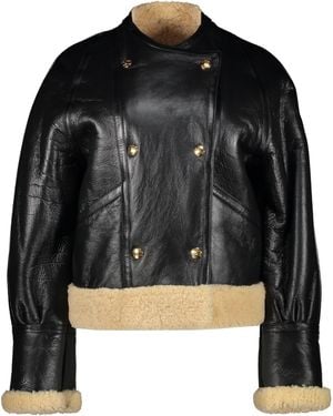 Celine Leather Jacket - Black