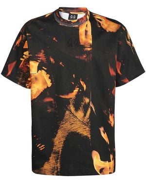 44 Label Group Cotton T-Shirt - Black