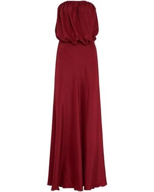 MARINELLA PICCINNO Silvia Silk Dress - Red
