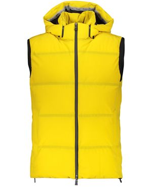 Herno Padded Vest With Hood - Yellow