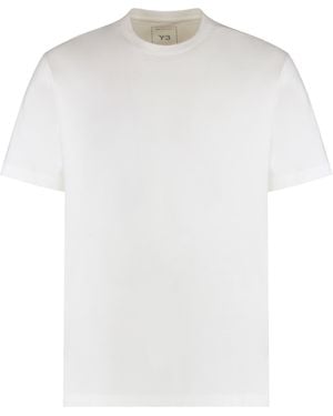 Y-3 Graphic T-Shirt Y-3 With Short Sleeves - White