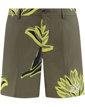 BOSS Cotton Bermuda Shorts - Green