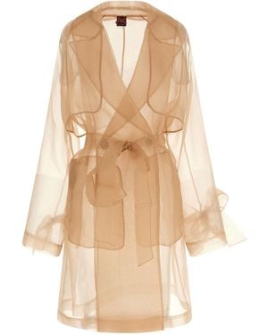 Pinko Cocco Trench Coat - Natural