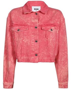 MSGM Denim Jacket - Pink