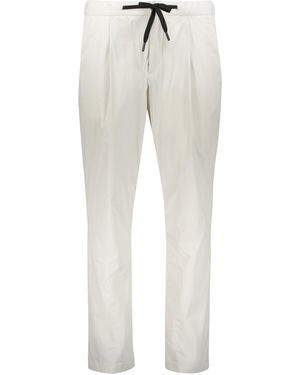 Herno Pants With Elastic Waistband And Adjustable Laces - Gray
