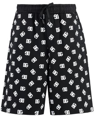 Dolce & Gabbana Cotton Bermuda Shorts For - Black