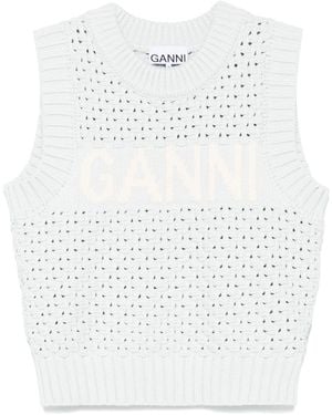 Ganni Sweaters - White