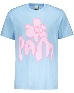 Pam Printed Cotton T-Shirt - Blue