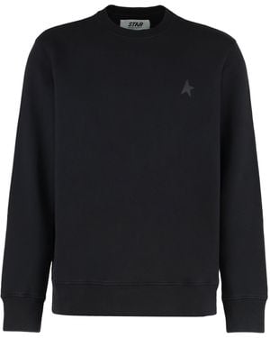 Golden Goose Cotton Crew-neck Sweatshirt - Black