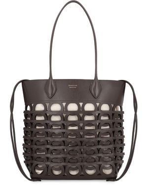 Ferragamo Gancini M Tote Bag - Black