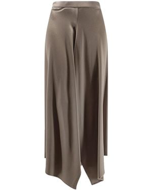 Alysi Satin Skirt - Brown