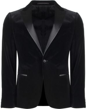 ZEGNA Single-Breasted One Button Jacket - Black