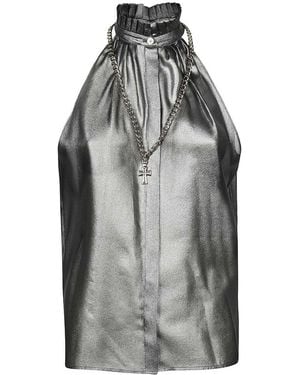 John Richmond Silk Blouse - Gray