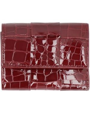 Bottega Veneta Intrecciato Card Case - Red