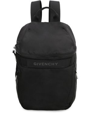 Givenchy G-Trek Logo Detail Nylon Backpack - Black