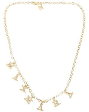 Max Mara Tone Metal Necklace - White