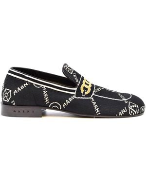 Marni Moccasins - Black