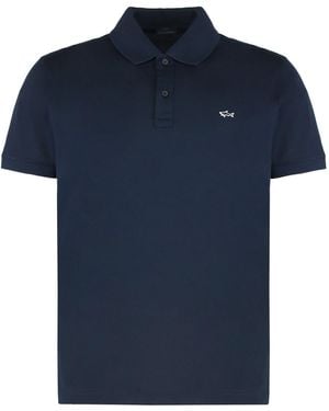 Paul & Shark Cotton Piqué Polo Shirt - Blue