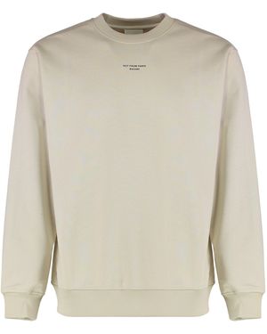 Drole de Monsieur Slogan Classique Cotton Hoodie - White