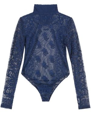 Rhude Tulle Bodysuit - Blue