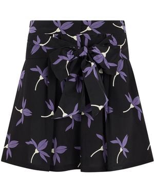 Valentino Garavani Printed Silk Shorts - Black