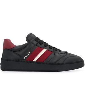 Bally Rebby Leather Low-Top Sneakers - Black