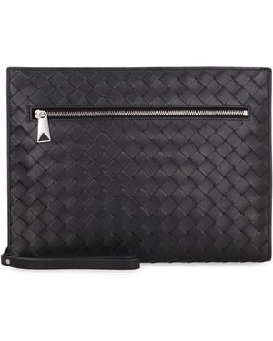 Bottega Veneta Intrecciato Vn Document Case - Grey