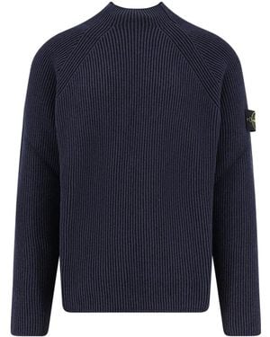 Stone Island Sweaters - Blue