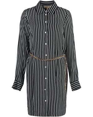 Michael Kors Belted Shirtdress - Black