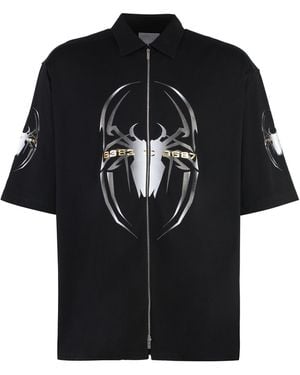 Vetements Spider Cotton T-Shirt - Black