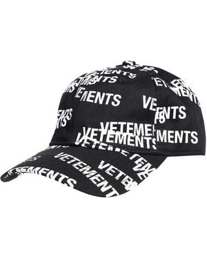 Vetements Logo Baseball Cap - Black