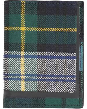 Comme des Garçons Tartan Print Wallet - Green