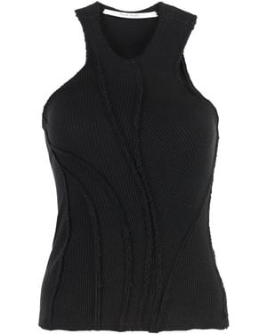 TALIA BYRE Cotton Tank Top - Black