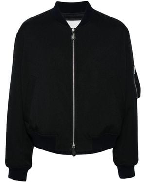 Jil Sander Padded Bomber Jacket - Black