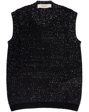 Golden Goose Melyssa Sleeveless Sweater With Sequins - Black