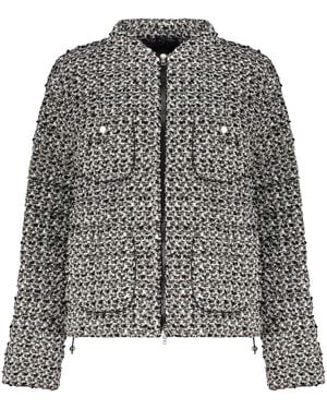Herno Bouclé Knit Down Jacket - Grey