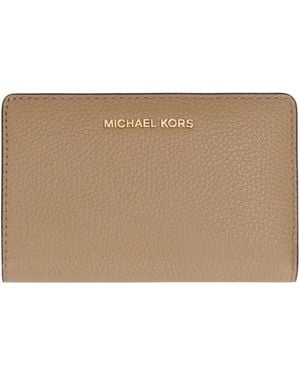 MICHAEL Michael Kors Empire Grainy Leather Wallet - Brown