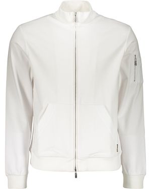Moorer Techno Fabric Full-Zip Sweatshirt - White