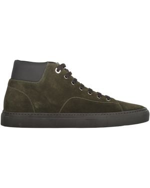 Moorer Dark Leather Shoes, Versatile And Refined - Green