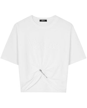 Versace Short Sleeve Top - White